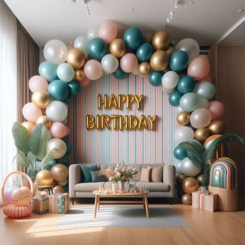 birthday party balloon decoration