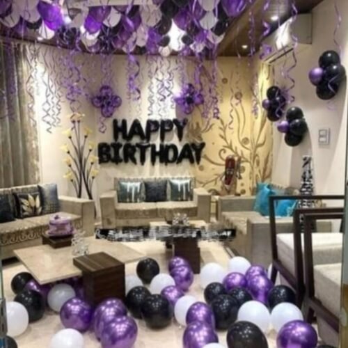 birthday simple theme balloon decoration