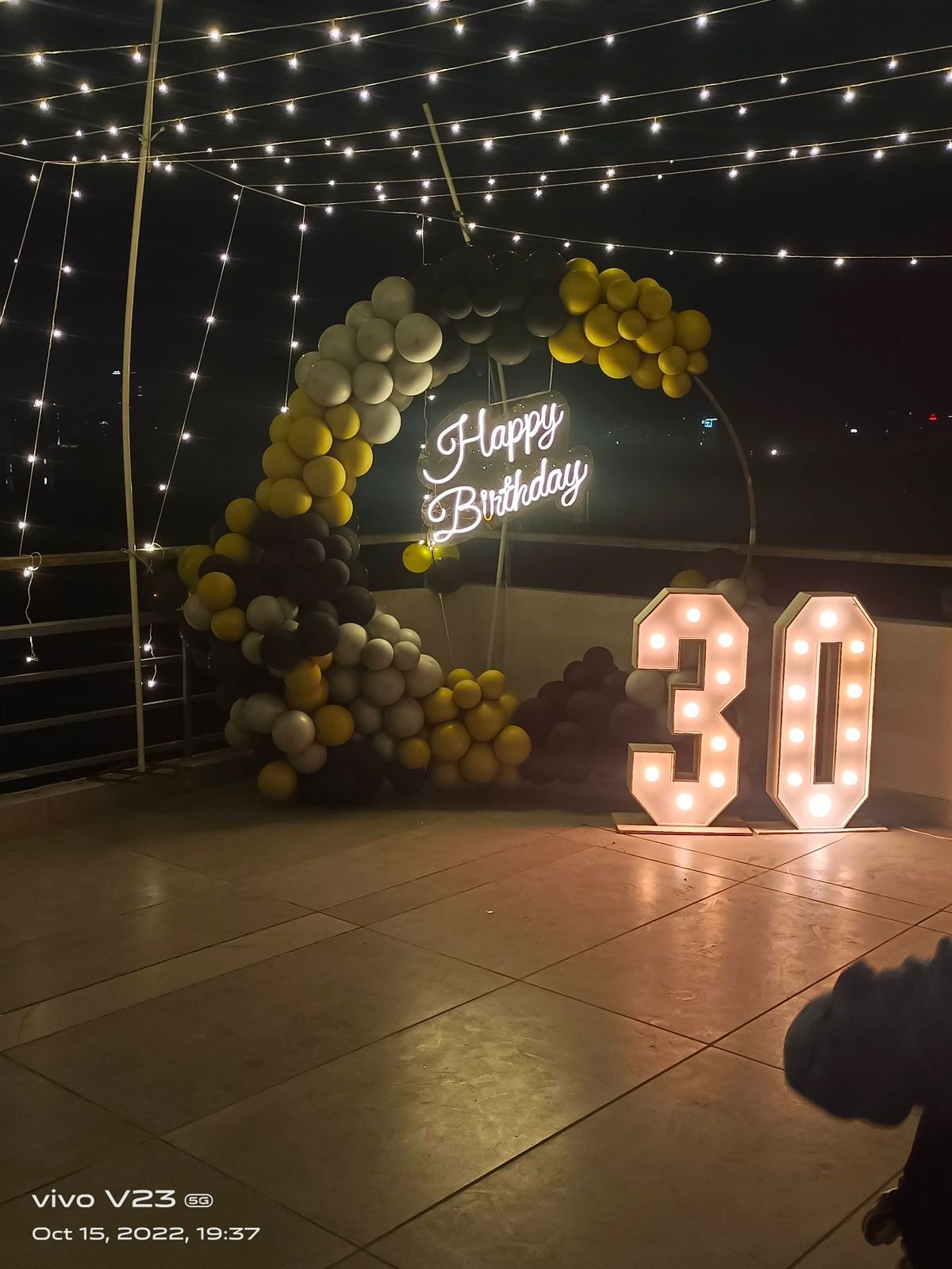 birthday decoration with ring neone - Image 3