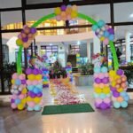 Birthday balloon decoration in Gurgaon with colorful balloons